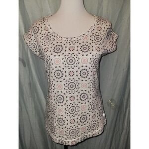 Top shirt small, pink, blue and grey. Talbots